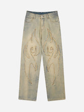 American Embroidered Straight-leg Jeans - 1651